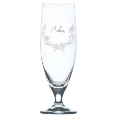 Ølglas Imperial 48 cl - Påskeliljer og navn